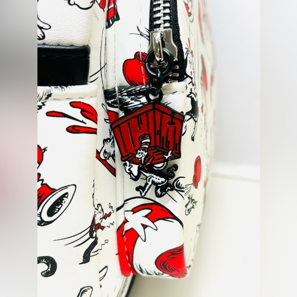 2024 Loungefly Universal Studios‎ Dr. Seuss Cat in the Hat Mini Backpack … main image 7